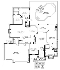 The DaVinci 3 Bedroom Floor Plan